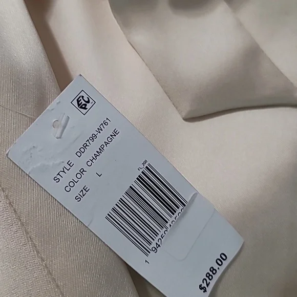 Dress the Population Verona Off the Shoulder Satin Midi Cocktail Dress - Picture 10 of 10